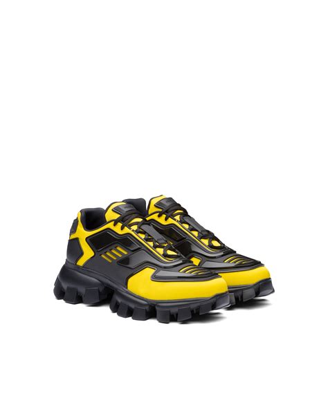 prada cloudbust thunder sneakers yellow|prada cloudbust fabric sneakers.